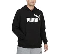 Puma Men's Big & Tall Essentials Big Logo Fleece Hoodie, Cotton Black, X-Large