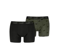 PUMA Men's Elements Boxer, Forest, M (2er Pack)