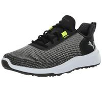 PUMA Men's Fusion Crush Sport Wide Golf Shoe, Black-Electric, 12.5
