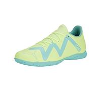 PUMA Men's Future Play Indoor Training Sneaker, Fast Yellow Black-Electric Peppermint, 12