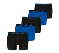 PUMA Men's Logo Print Boxer, Blue Combo, XL (5er Pack)