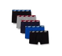 PUMA Men's Men Bold Logo Boxer, Blue/Grey/Black, XL (5er Pack)