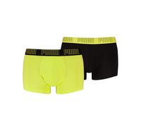 PUMA Men Everyday Trunk, Nero/Giallo, S (Pacco da 2) Uomo