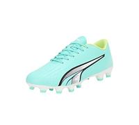 PUMA Men's Sport Shoes ULTRA PLAY FG/AG Soccer Shoes, ELECTRIC PEPPERMINT-PUMA WHITE-FAST YELLOW, 39