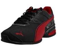 PUMA Men's Tazon 6 FM Sneaker, Black-red Dahlia, 9 M US