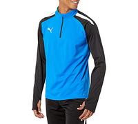 Puma Men's TeamLIGA 1/4 Zip Top, Electric Blue Lemonade/Black, M