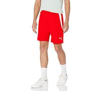 Puma Men's TeamLIGA Shorts, Red White, Large