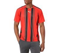 Puma Men's TeamLIGA Striped Jersey, Red Black White, XX-Large