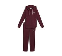 PUMA METALLIC HOODED SWEAT BORDEAUX 688161 96 - BORDEAUX / XS