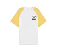PUMA MID90S Graphic Tee II B, Magliette Bambino, PUMA White-Sunny Yellow,