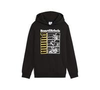 PUMA MID90S Hoodie FL B, Felpe con Cappuccio Bambino, PUMA Black, 164