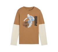 PUMA Mid90s Layered Longsleeve B Camicia Bambini e Ragazzi (Pacco da 1)