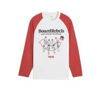 PUMA MID90S Longsleeve Tee B, Magliette Bambino, PUMA White, 164