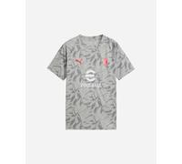 A.C. Milan - Maglia Prematch Bambino, Maglia Gara Pre-Partita, Stagione 2025/2026, Prodotto Ufficiale, Bambino, Grigio, 16 Anni