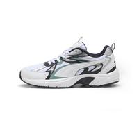 Puma MILENIO Tech - Scarpe da Ginnastica Unisex, Puma White-Green Moon-New Navy,