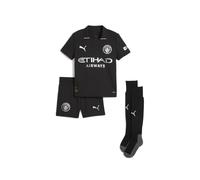 PUMA Mini kit Away Manchester City 25/26 per bambini, Abbigliamento, Nero, 5-6Y 5-6Y