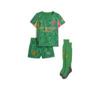 PUMA Mini kit da portiere Manchester City 25/26 per bambini, Abbigliamento, Archive Verde/Heat Fire, 3-4Y 3-4Y