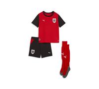PUMA Mini kit Home Austria 2026 per ragazzi, Accessori, Rosso, 5-6Y 5-6Y