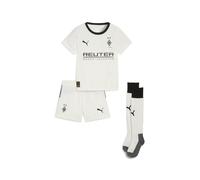 PUMA Mini kit Home Borussia Mönchengladbach 25/26 per bambini, Abbigliamento, Warm Bianco/Nero, 5-6Y 5-6Y