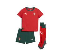 PUMA Mini kit Home Portogallo 2025 per bambini, Abbigliamento, Sport Rosso/SugaRosso Almond, 3-4Y 3-4Y