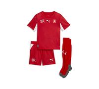 PUMA Mini kit Home Svizzera 2026 per ragazzi, Accessori, Rosso, 4-5Y 4-5Y