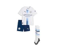 PUMA Mini kit Third Manchester City Bambini 2026/27 - Bianco | Set ufficiale da 3 pezzi; maglia, pantaloncini e calzettoni; dryCELL allontana l'umidità; vestibilità regolare