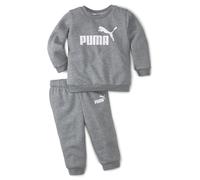 PUMA Minicats Ess Crew Jogger Fl, Tuta sportiva Unisex - Bimbi 0-24, Medium Gray Heather, 104