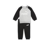 Puma Minicats Essential Raglan Tracksuit Nero 12-24 Months Bambini