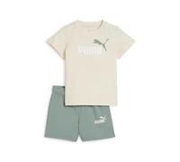 PUMA MINICATS ESS Tee and Shorts Set INF, Abiti lavorati a maglia Unisex - Bimbi 0-24, Alpine Snow, 68