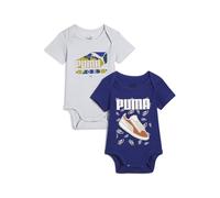 PUMA MINICATS Newborn Bodysuit 2pcs Set INF - Complessivamente Bambino unisex, Lapis Lazuli-Silver Mist, 683333 56