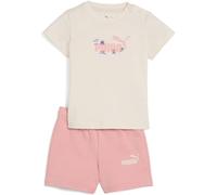 PUMA MINICATS SANDY ADVENTURES Tee and Shorts Set INF, Abiti lavorati a maglia Unisex - Bimbi 0-24, Alpine Snow, 104
