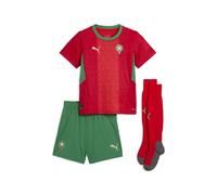 PUMA Minikit Home Marocco 2025 per ragazzi, Abbigliamento, Rosso, 4-5Y 4-5Y