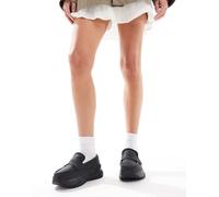 PUMA - Mocassini neri con suola spessa-Nero 38.5