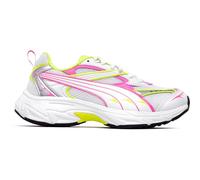 PUMA Morphic - Sneaker da donna, Puma White Poison Pink Electric Lime, 38.5 EU, 392724-14
