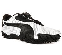 Puma Mostro Perf In Pelle Scarpe Sportive Da Uomo In Bianco E Nero UK 7 - 11