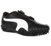 Puma Mostro Perf Scarpe Da Donna Retro Con Cinturino In Nero E Bianco UK 4 - 7