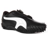 Puma Mostro Perf Uomo Pelle Elastico Attacco Ginnastica Bianco Nero UK 7 - 11