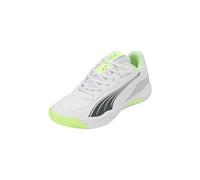 PUMA Nova Smash, Tennis Shoe Unisex-Adulto, White-Luminous Blue-Fizzy Apple-Shadow Gray, 44 EU