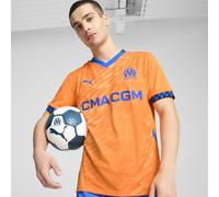 PUMA Olympique de Marseille 24/25 Third Jersey Men, Abbigliamento, Arancione Pes/Cayenne Pepper/Racing Blu, XS XS
