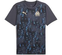 PUMA Olympique de Marseille - Camicia da uomo, Grigio/oro., S