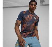 PUMA Olympique de Marseille Pre-match Short Sleeve Jersey Men, Abbigliamento, Club Navy/Cayenne Pepper, XS XS