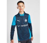 PUMA Olympique Marseille 1/4 Zip Maglia Allenamento Junior, Navy 11-12Y