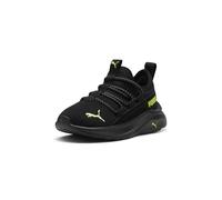 PUMA One4all - Sneaker da bambino, unisex, Nero Lime Pow Cool Grigio Scuro, 20 EU