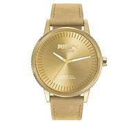 NUOVA Orologio Puma Uomini Beige Suede PU104101009