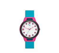 PUMA Orologio da donna Reset V1 in silicone, rosa, Blu/rosa., P1012