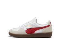 PUMA - Palermo - Sneakers bianche e rosse in pelle-Bianco 40.5