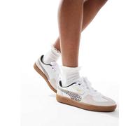 Puma - Palermo - Sneakers bianche con stampa leopardata-Marrone 35.5