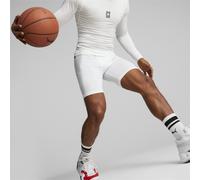 PUMA Pantaloncini da basket Hoops Team per ragazzi, Bianco, 3XL 3XL