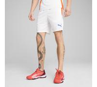 PUMA Pantaloncini da training Padel INDIVIDUAL da uomo, Abbigliamento, Bianco/Vivid Blu/Heat Fire, XS XS