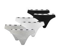 PUMA Pantaloncini intimi sportivi grigio / nero / bianco Donna PUMA L grigio / nero / bianco